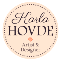 Karla Hovde. Artist and Designer. This is the logo of Karla Hovde